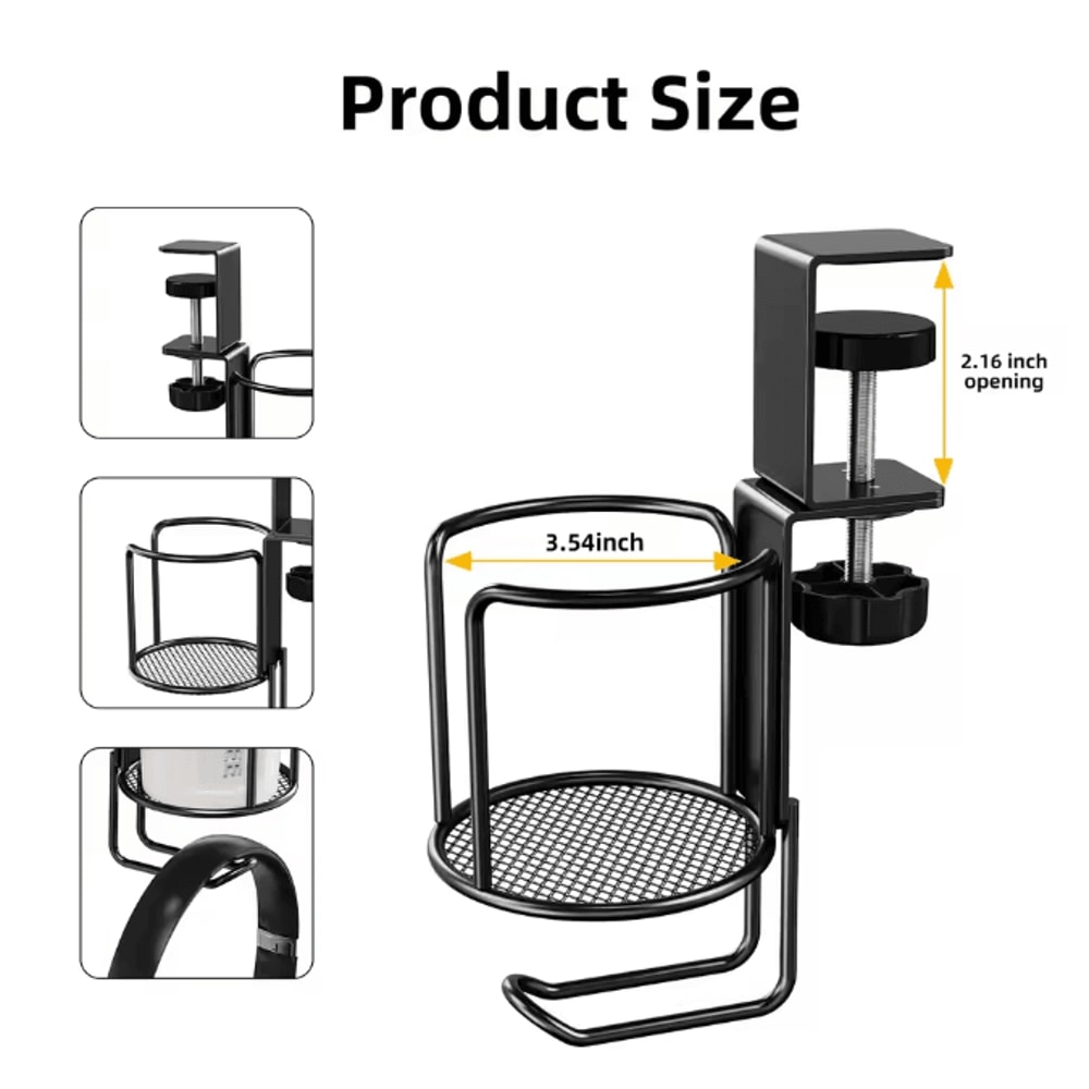 Desk Cup Holder And Headphone Hanger 2