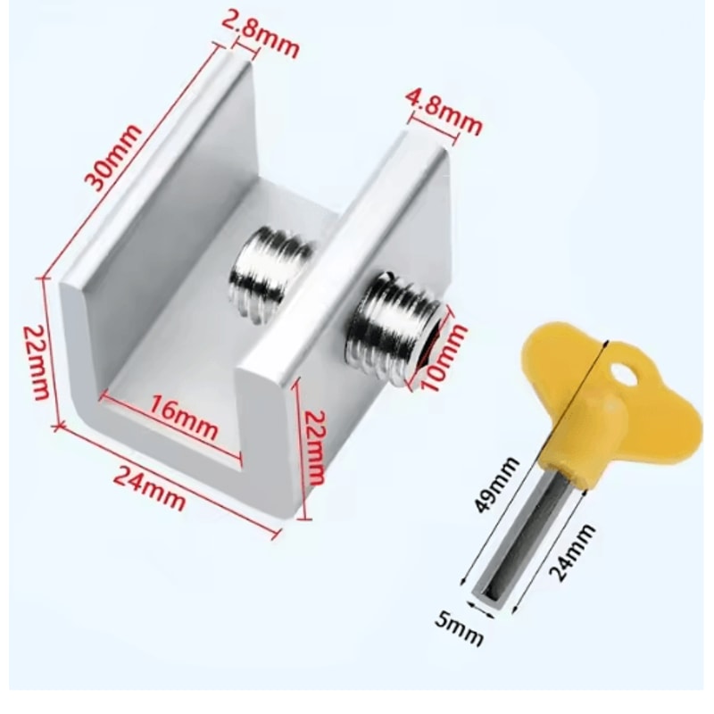 Non Drilling Window Safety Lock Set 4