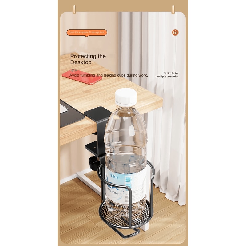 Rotating Clip On Desk Cup Holder 2