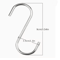 Stainless Steel Heavy Duty S Hooks Set 6