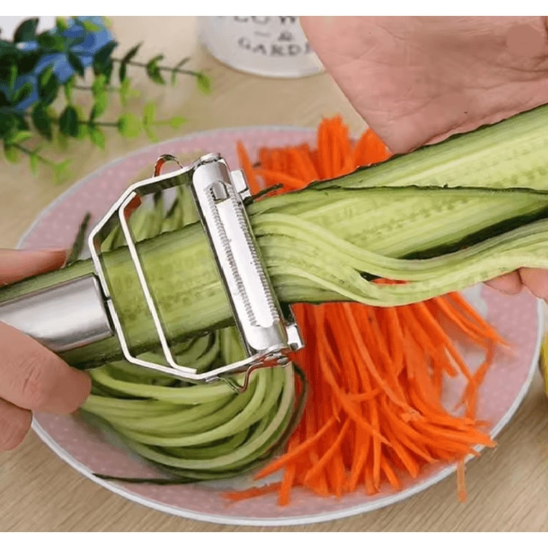 Stainless Steel Julienne Vegetable Peeler 0