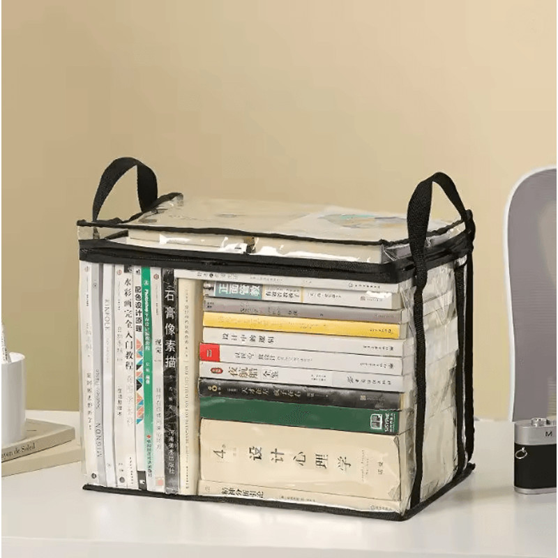 Foldable Transparent Book Storage Box 2