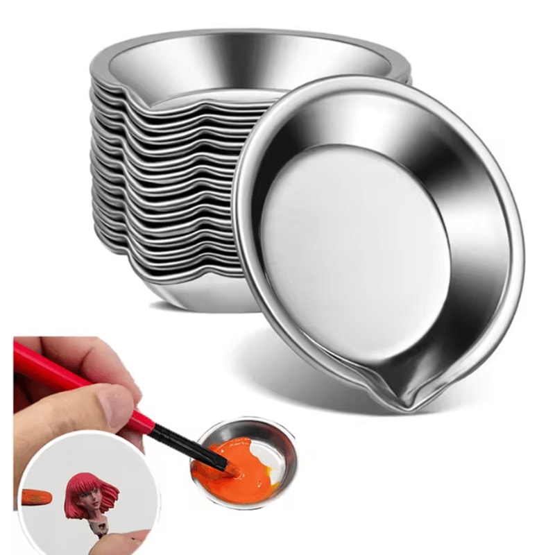 Stainless Steel Paint Mixing Cups Set 0