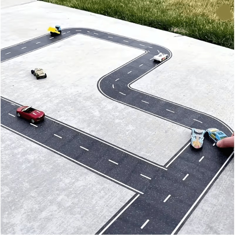 Reusable Cartoon Road Tape Stickers 1