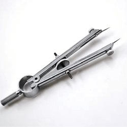 metal drafting compass with lock