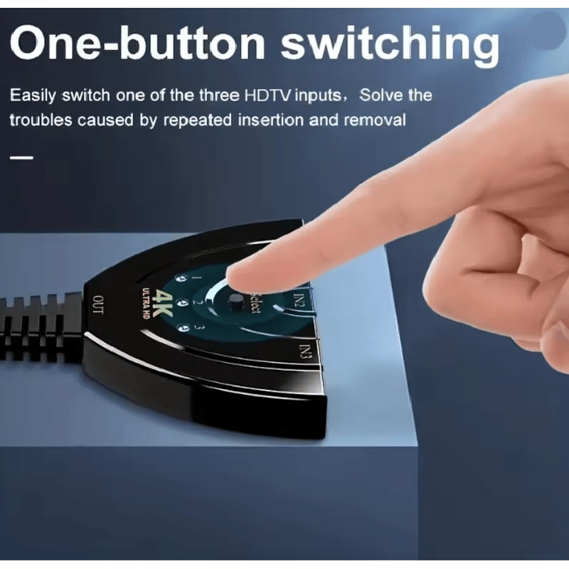 4K HDMI Switch 3 Port Hub 2