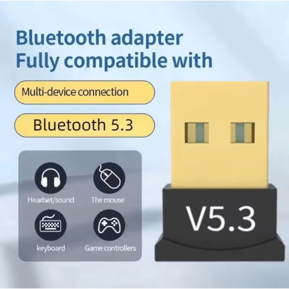 USB Bluetooth Adapter 53 Wireless Audio Receiver For PC 1