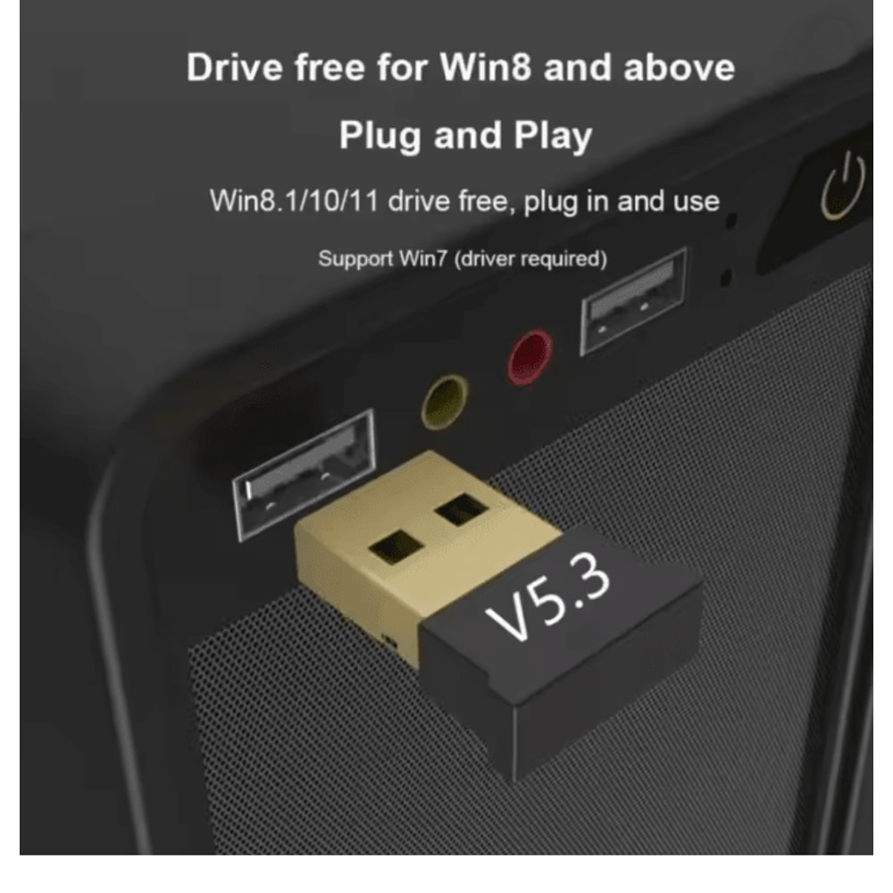 USB Bluetooth Adapter 53 Wireless Audio Receiver For PC 3