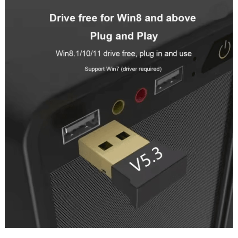 USB Bluetooth Adapter 53 Wireless Audio Receiver For PC 3