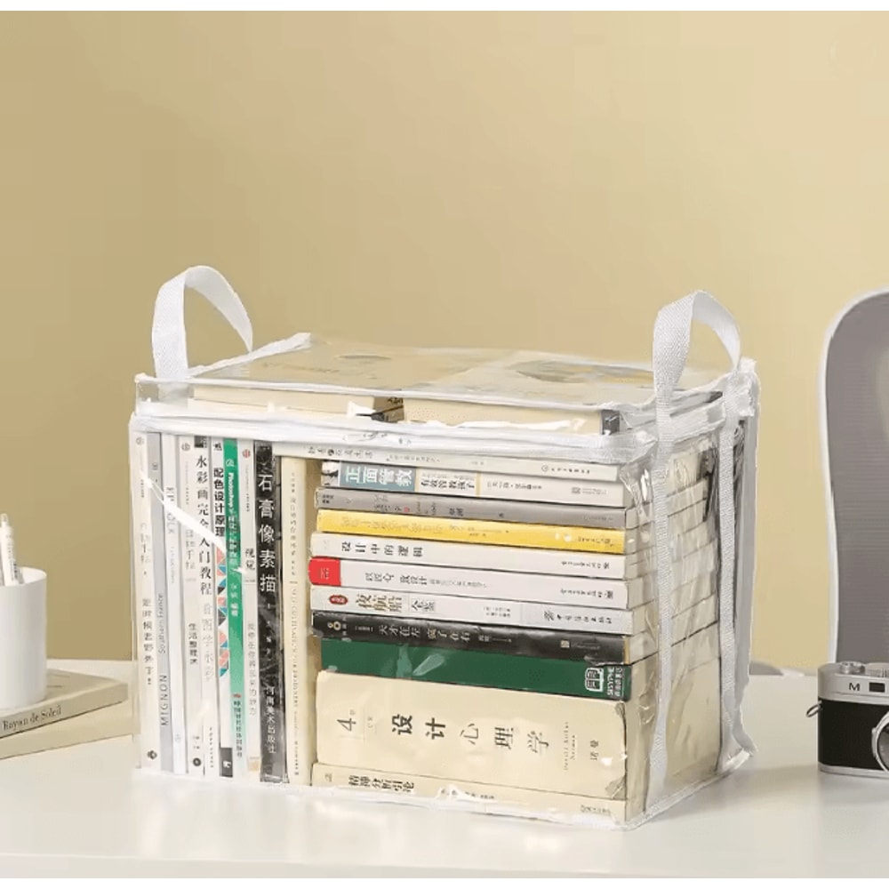 Foldable Book Organizer Box For Home And Dorm Rooms 8