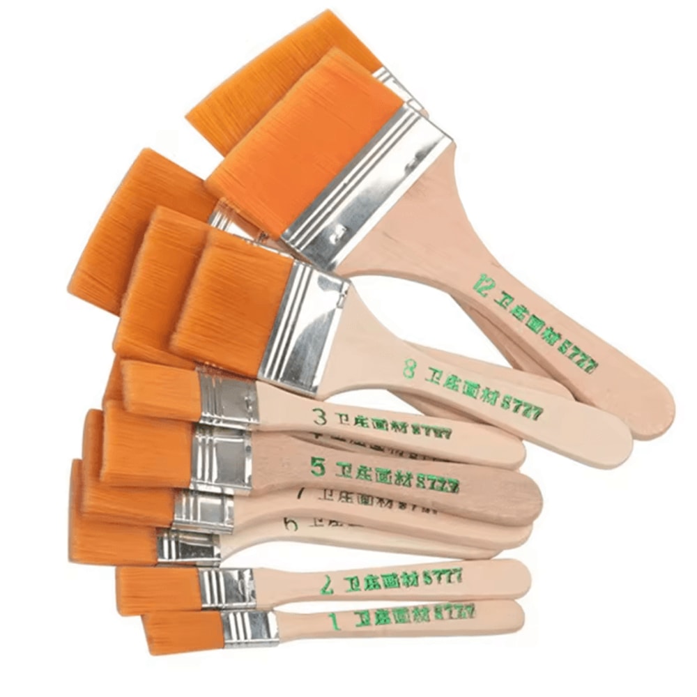 Nylon Paint Brush Set For Acrylic Oil And Watercolor Painting 5