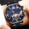 Stainless Steel Quartz Watch For Men With Calendar And Luminous Display 3