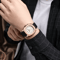 Casual Leather Strap Quartz Watch For Men 3