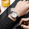 Casual Leather Strap Quartz Watch For Men 5