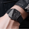 Square Minimalist Leather Strap Quartz Watch For Men 1