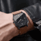 Square Minimalist Leather Strap Quartz Watch For Men 2