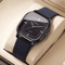Square Minimalist Leather Strap Quartz Watch For Men 4