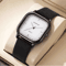 Square Minimalist Leather Strap Quartz Watch For Men 6
