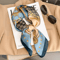 Silk Feeling Square Scarf For Women 3
