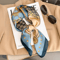 Silk Feeling Square Scarf For Women 3