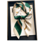 Silk Feeling Square Scarf For Women 0
