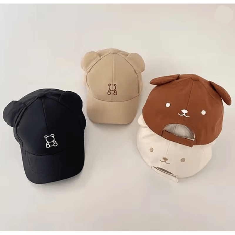 Cute Bear Baby Baseball Cap For Toddlers 0