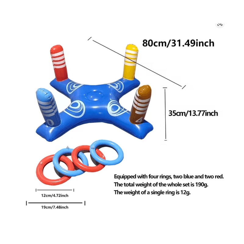 Inflatable Water Basketball Hoop For Pools And Outdoor Play 4