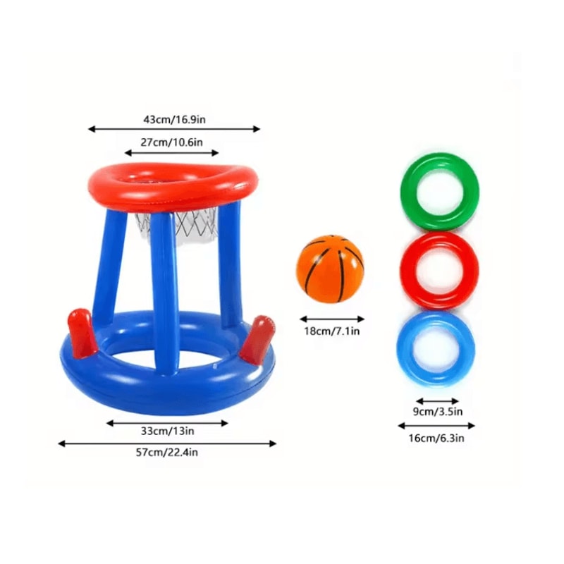 Inflatable Water Basketball Hoop For Pools And Outdoor Play 5