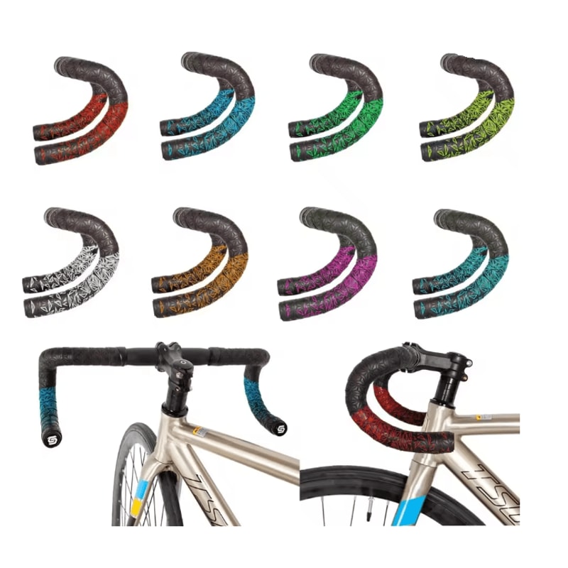Double Color Anti Vibration Bike Handlebar Tape 2