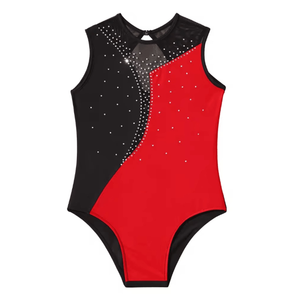 Girls Sleeveless Ballet Leotard And Shorts Dancewear Set 0