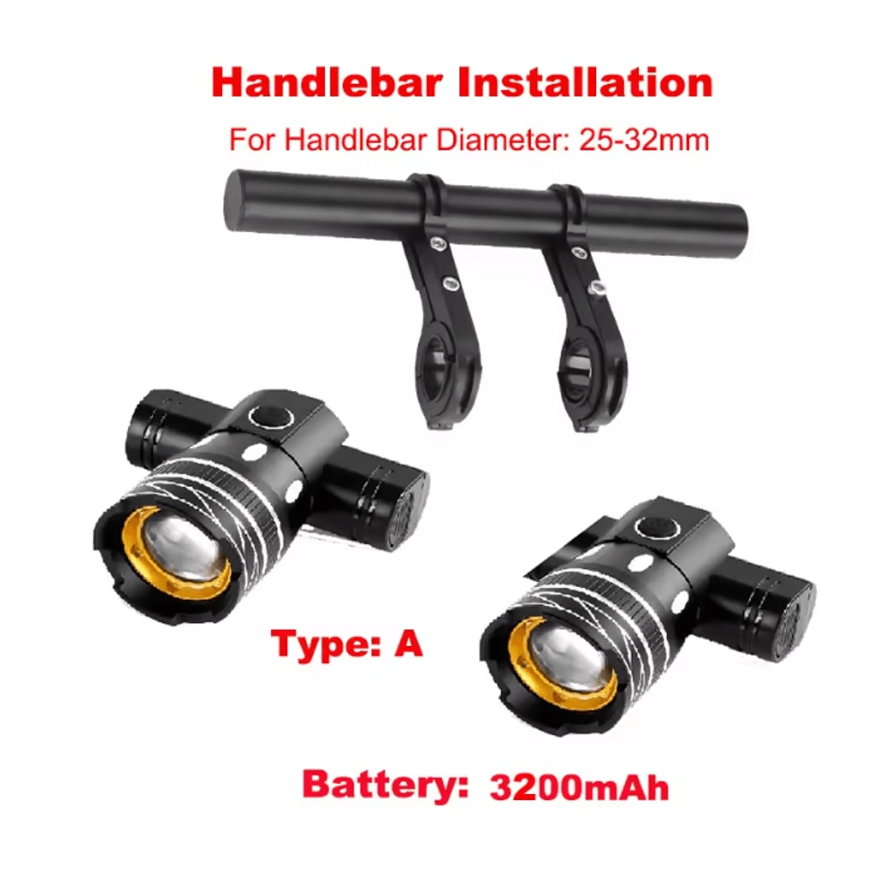 LED USB Rechargeable Scooter Headlight 10