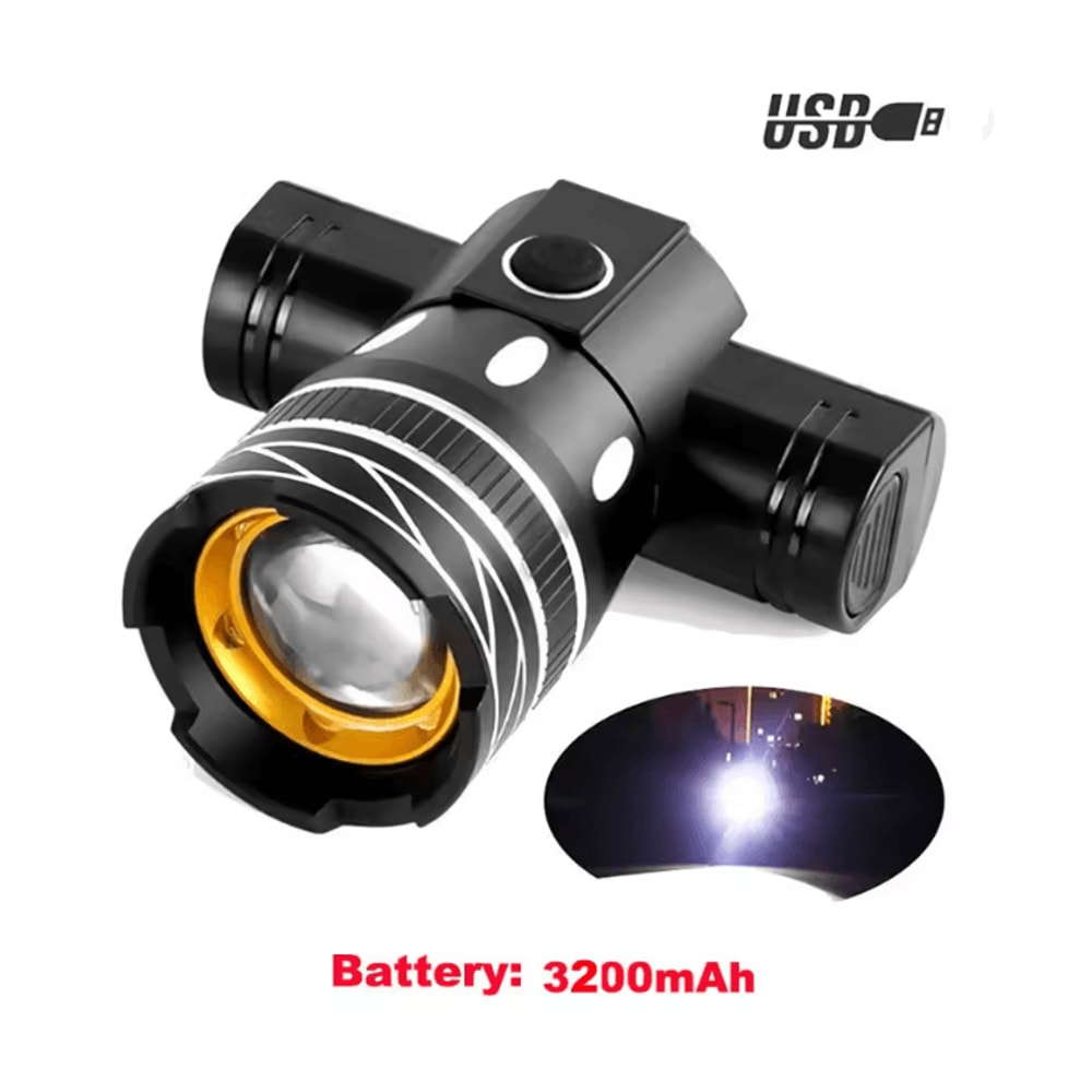 LED USB Rechargeable Scooter Headlight 12