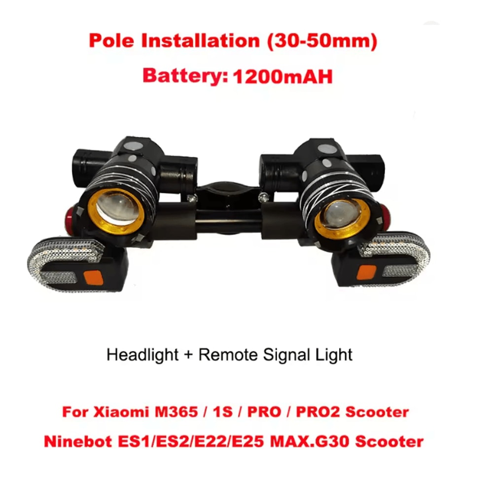 LED USB Rechargeable Scooter Headlight 5