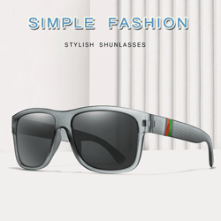 classic polarized square sunglasses for men