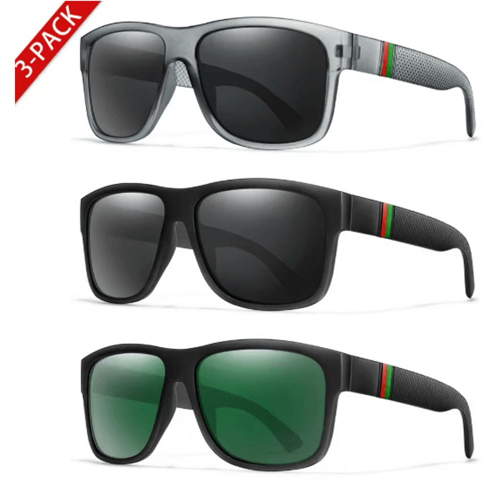 Classic Polarized Square Sunglasses For Men 12