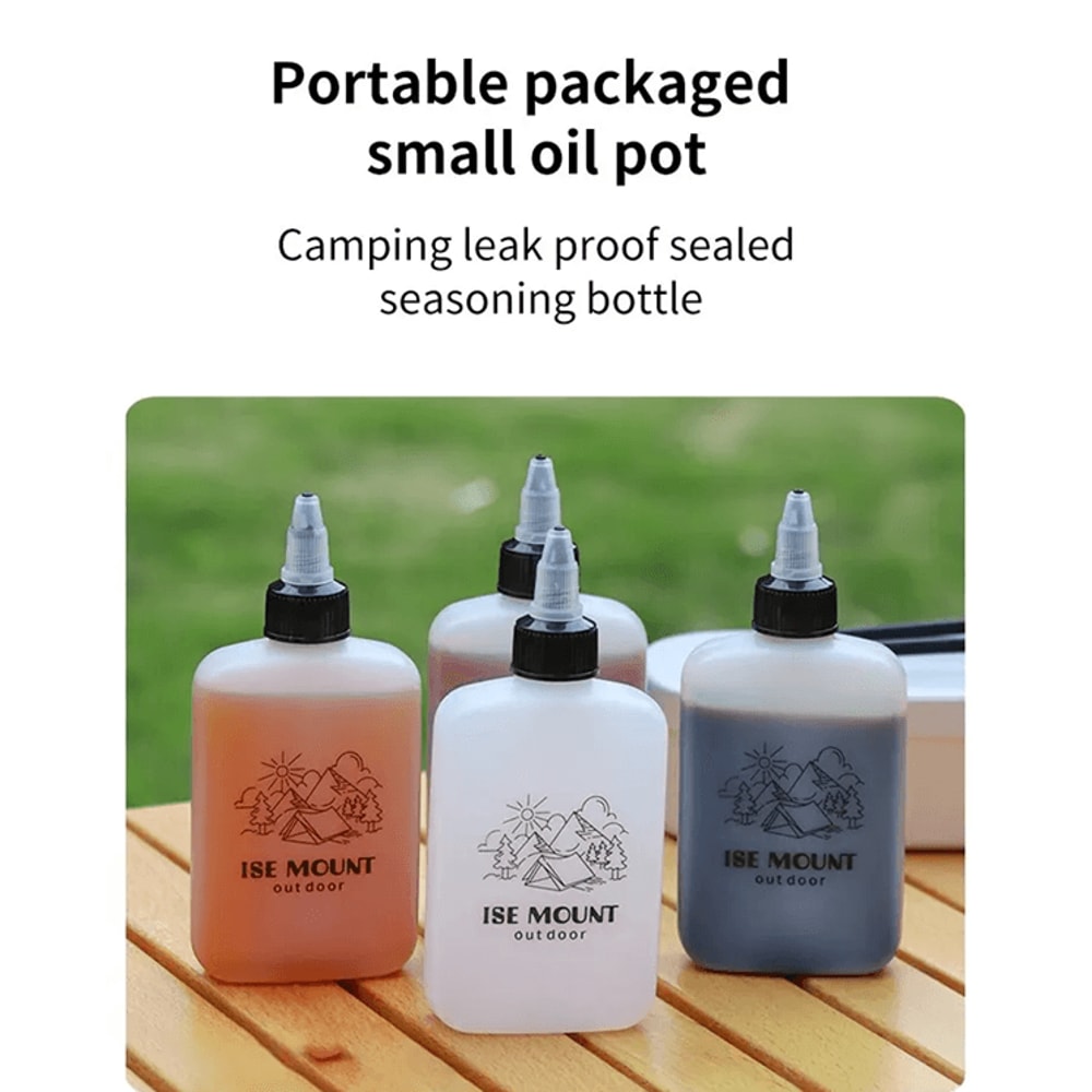 Portable Leak Proof Oil And Seasoning Bottle For Outdoor Cooking 0