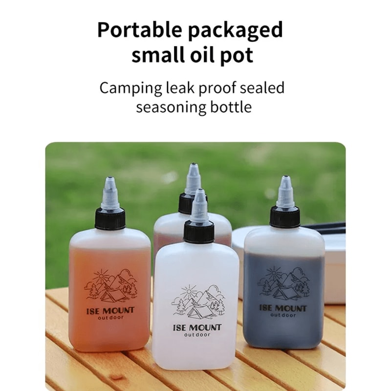 Portable Leak Proof Oil And Seasoning Bottle For Outdoor Cooking 0