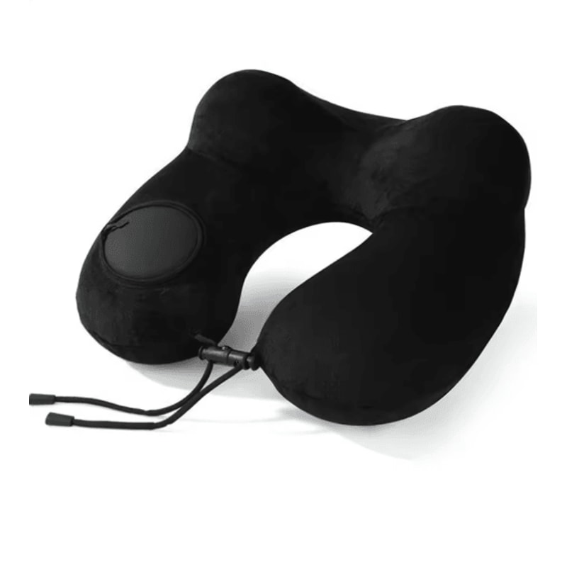 Press And Inflate Portable Neck Pillow For Travel And Outdoor Comfort 3