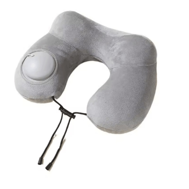 Press And Inflate Portable Neck Pillow For Travel And Outdoor Comfort 4
