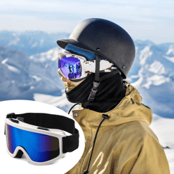 large frame anti glare ski goggles