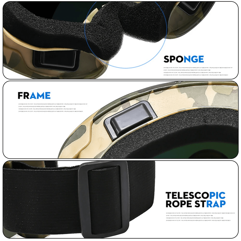 Large Frame Anti Glare Ski Goggles 2