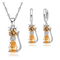 LunaSpark Cat Charm Jewelry Set 5