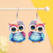 OwlCharm Big Eyes Dangle Earrings 3
