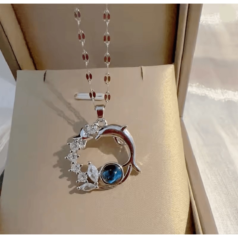 OceanOrbit Dolphin Pendant Necklace 3