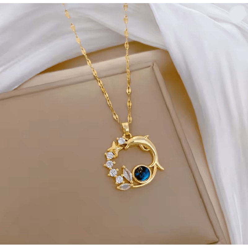 OceanOrbit Dolphin Pendant Necklace 5