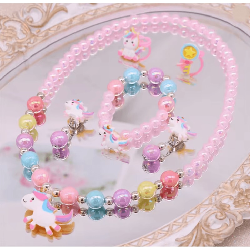 MagicGlow Unicorn Jewelry Set For Girls 3