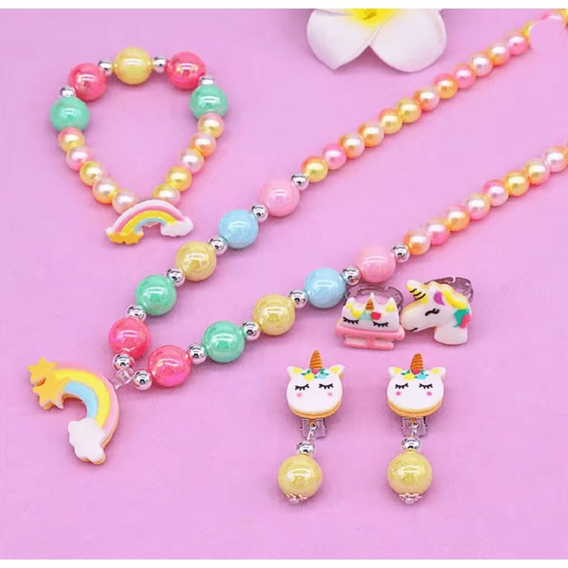 MagicGlow Unicorn Jewelry Set For Girls 5