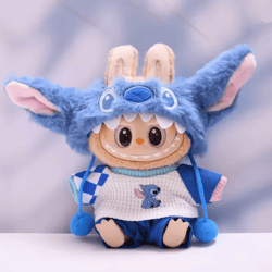 stitchpals plush doll clothes set for 17cm labubu