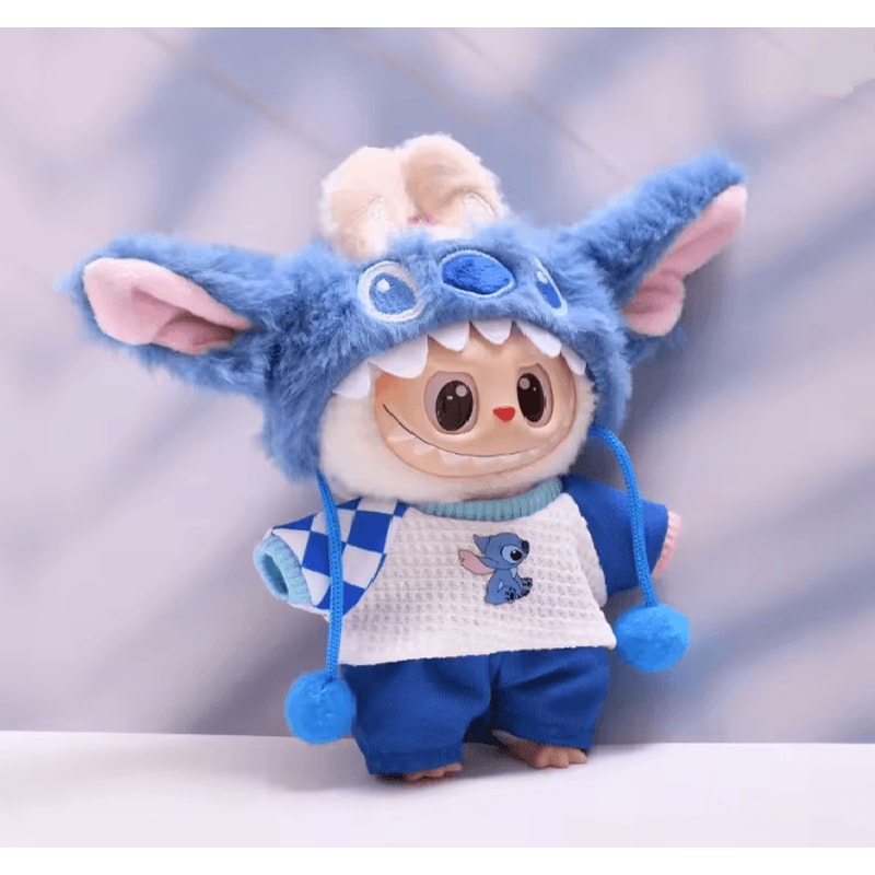 StitchPals Plush Doll Clothes Set For 17cm Labubu 1