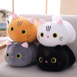 cuddlepaws soft cat plush pillow